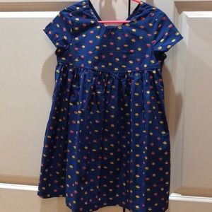 Lightweight Hannah Andersson girls blue dress.